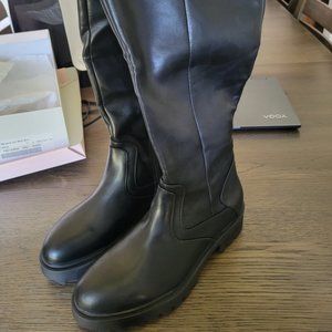 Morgane Tall Moto Boot Wide Calf